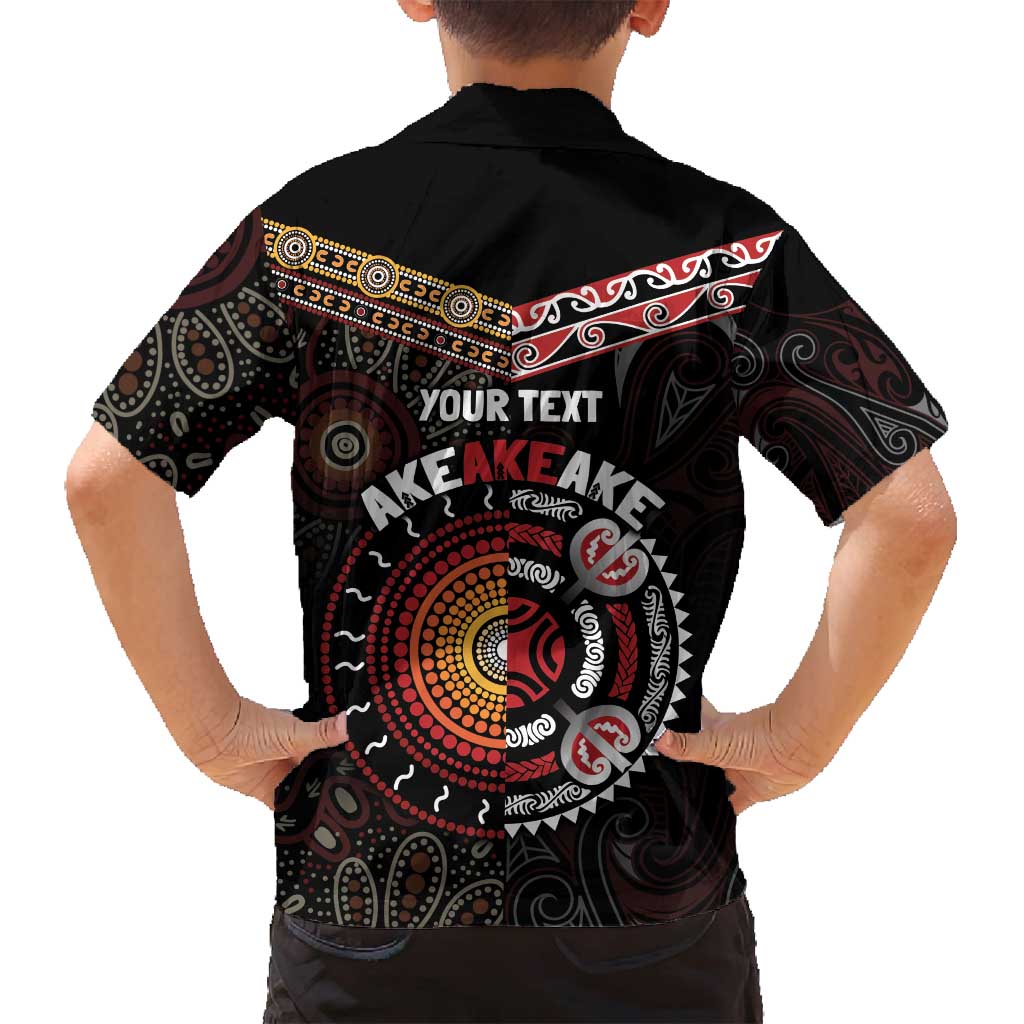Aotearoa and Australia Indigenous Family Matching Tank Maxi Dress and Hawaiian Shirt Stand Together For Te Tiriti LT7 - Polynesian Pride