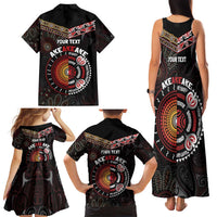 Aotearoa and Australia Indigenous Family Matching Tank Maxi Dress and Hawaiian Shirt Stand Together For Te Tiriti LT7 - Polynesian Pride