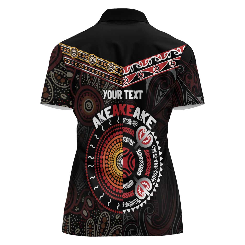 Aotearoa and Australia Indigenous Women Polo Shirt Stand Together For Te Tiriti