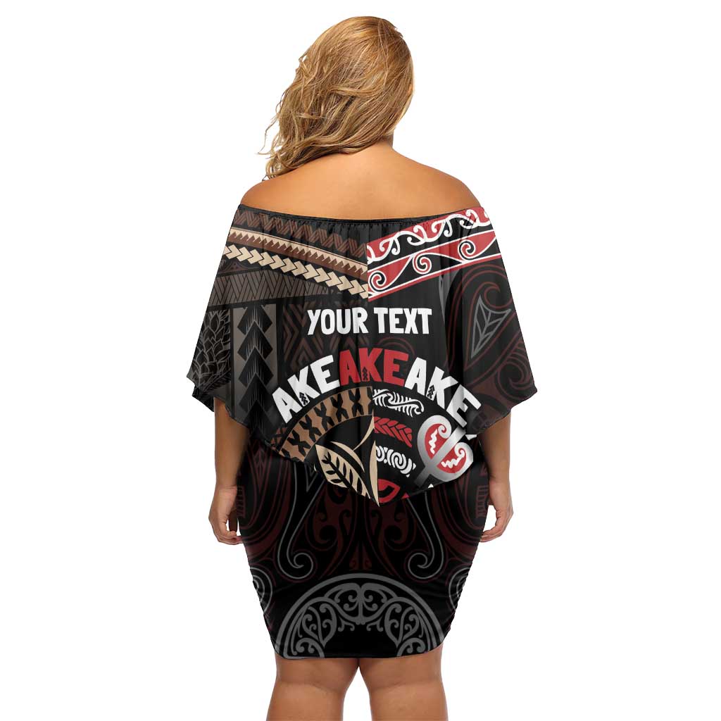Aotearoa and Samoa Together For Te Tiriti Family Matching Off Shoulder Short Dress and Hawaiian Shirt Kowhaiwhai Mix Siapo LT7 - Polynesian Pride