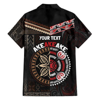 Aotearoa and Samoa Together For Te Tiriti Family Matching Short Sleeve Bodycon Dress and Hawaiian Shirt Kowhaiwhai Mix Siapo LT7 - Polynesian Pride