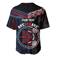 Aotearoa and Samoa Together For Te Tiriti Baseball Jersey Kowhaiwhai Mix Siapo - Flag Color LT7 - Polynesian Pride