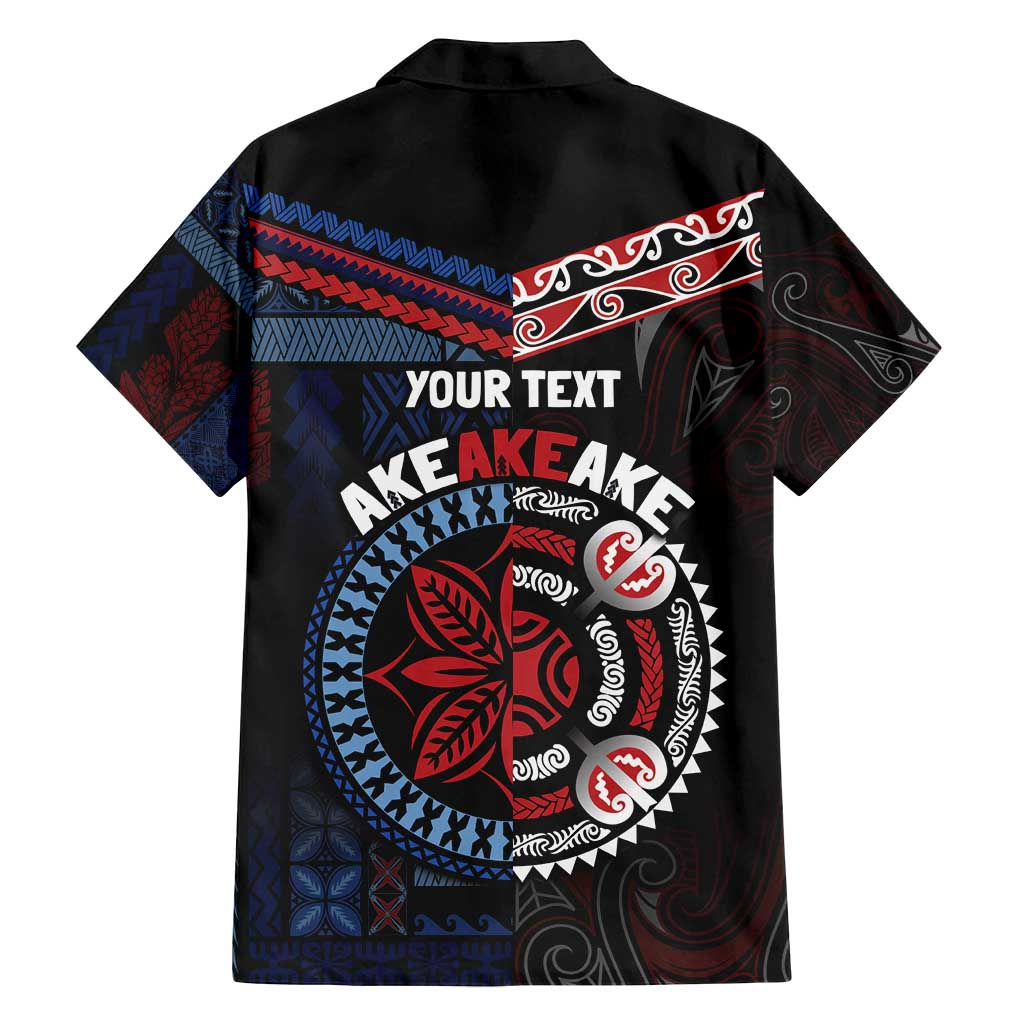 Aotearoa and Samoa Together For Te Tiriti Family Matching Puletasi and Hawaiian Shirt Kowhaiwhai Mix Siapo - Flag Color LT7 - Polynesian Pride