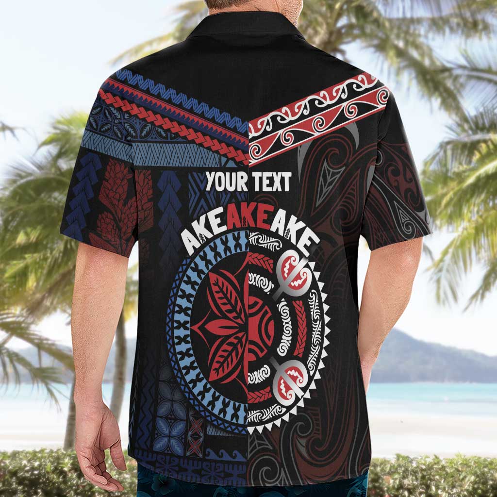 Aotearoa and Samoa Together For Te Tiriti Hawaiian Shirt Kowhaiwhai Mix Siapo - Flag Color LT7 - Polynesian Pride