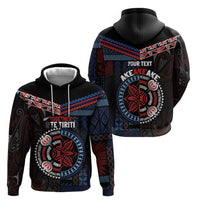 Aotearoa and Samoa Together For Te Tiriti Hoodie Kowhaiwhai Mix Siapo - Flag Color LT7 - Polynesian Pride
