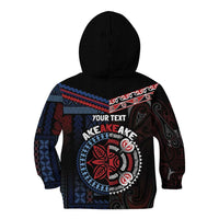 Aotearoa and Samoa Together For Te Tiriti Kid Hoodie Kowhaiwhai Mix Siapo - Flag Color LT7 - Polynesian Pride
