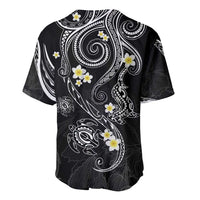 Polynesia Tribal Baseball Jersey Tentacles Plumeria LT7 - Polynesian Pride