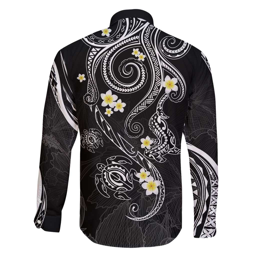 Polynesia Tribal Family Matching Off Shoulder Maxi Dress and Hawaiian Shirt Tentacles Plumeria LT7 - Polynesian Pride
