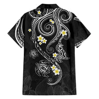 Polynesia Tribal Family Matching Short Sleeve Bodycon Dress and Hawaiian Shirt Tentacles Plumeria LT7 - Polynesian Pride