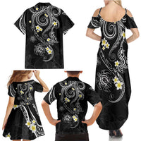Polynesia Tribal Family Matching Summer Maxi Dress and Hawaiian Shirt Tentacles Plumeria LT7 - Polynesian Pride