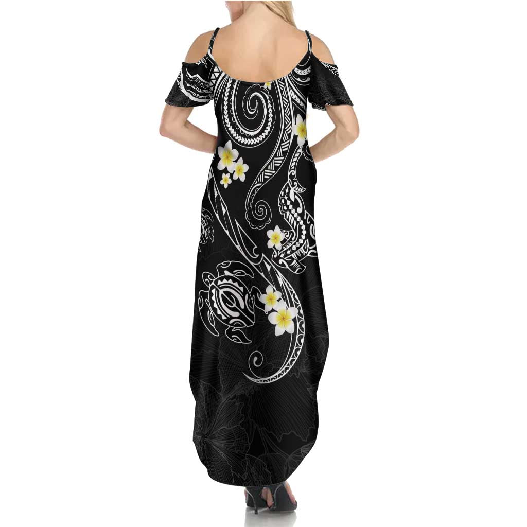 Polynesia Tribal Family Matching Summer Maxi Dress and Hawaiian Shirt Tentacles Plumeria LT7 - Polynesian Pride