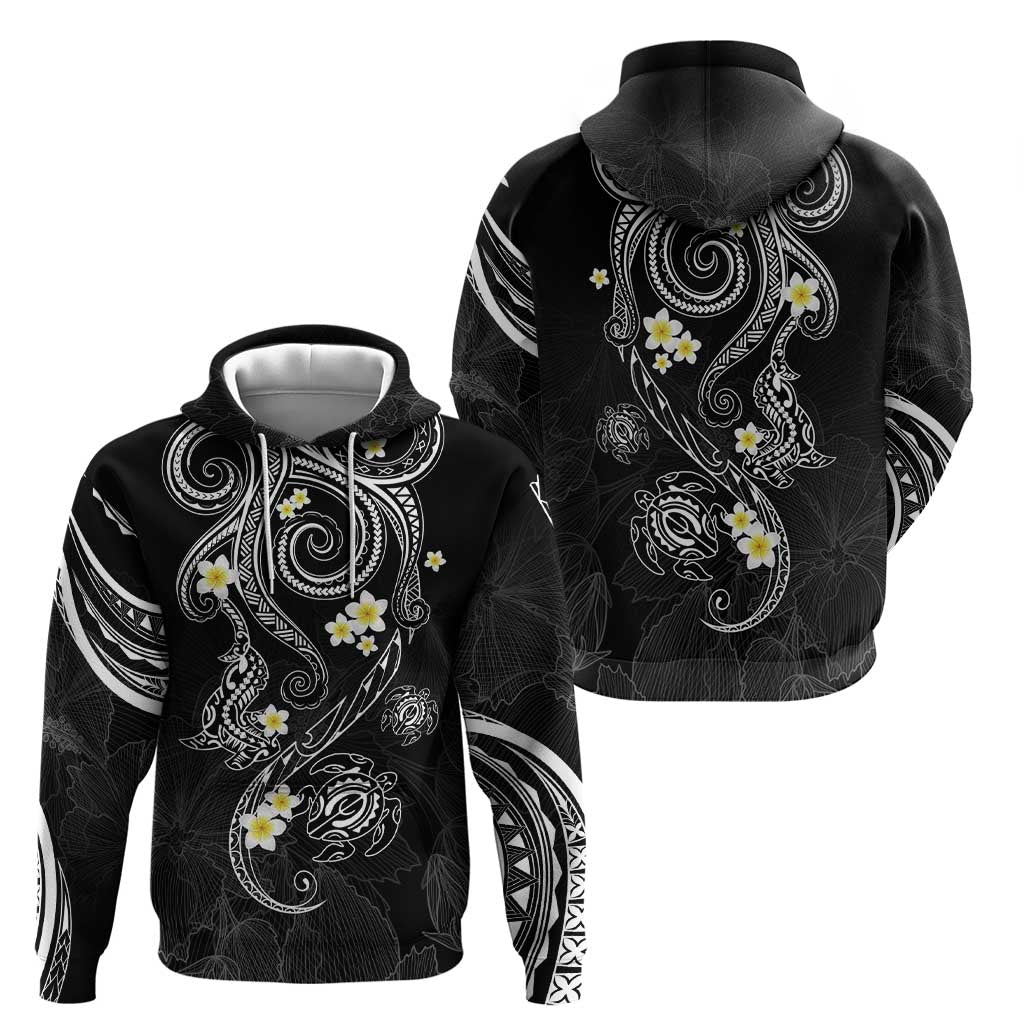Polynesia Tribal Hoodie Tentacles Plumeria LT7 - Polynesian Pride