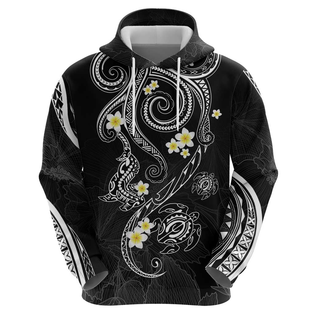 Polynesia Tribal Hoodie Tentacles Plumeria LT7 - Polynesian Pride