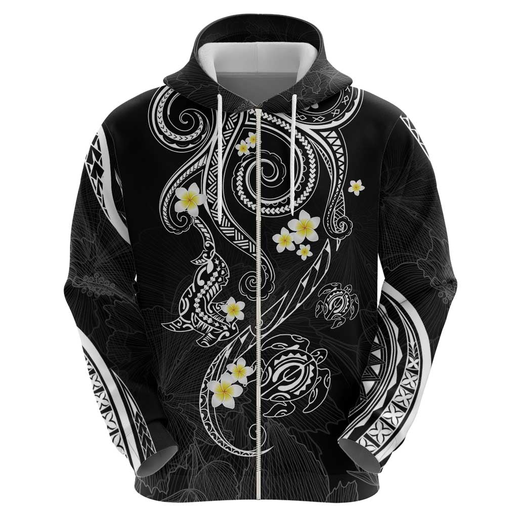 Polynesia Tribal Hoodie Tentacles Plumeria LT7 - Polynesian Pride
