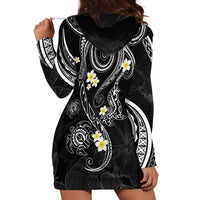 Polynesia Tribal Hoodie Dress Tentacles Plumeria LT7 - Polynesian Pride