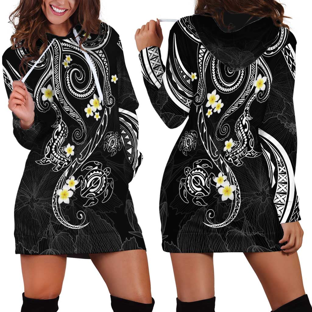 Polynesia Tribal Hoodie Dress Tentacles Plumeria LT7 - Polynesian Pride