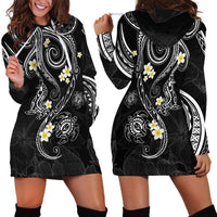 Polynesia Tribal Hoodie Dress Tentacles Plumeria LT7 - Polynesian Pride