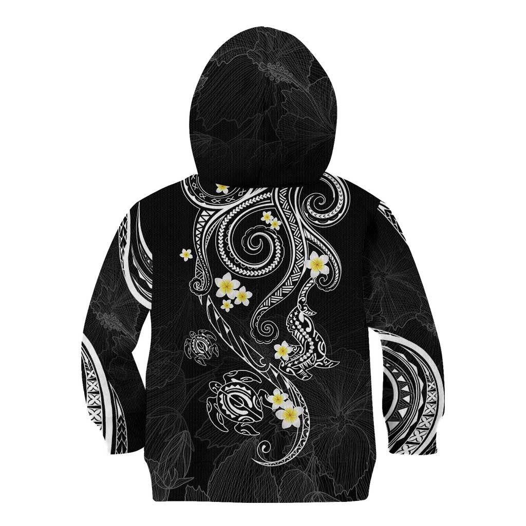 Polynesia Tribal Kid Hoodie Tentacles Plumeria LT7 - Polynesian Pride