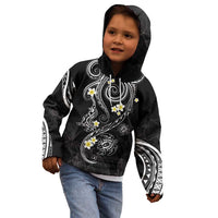 Polynesia Tribal Kid Hoodie Tentacles Plumeria LT7 - Polynesian Pride
