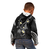 Polynesia Tribal Kid Hoodie Tentacles Plumeria LT7 - Polynesian Pride