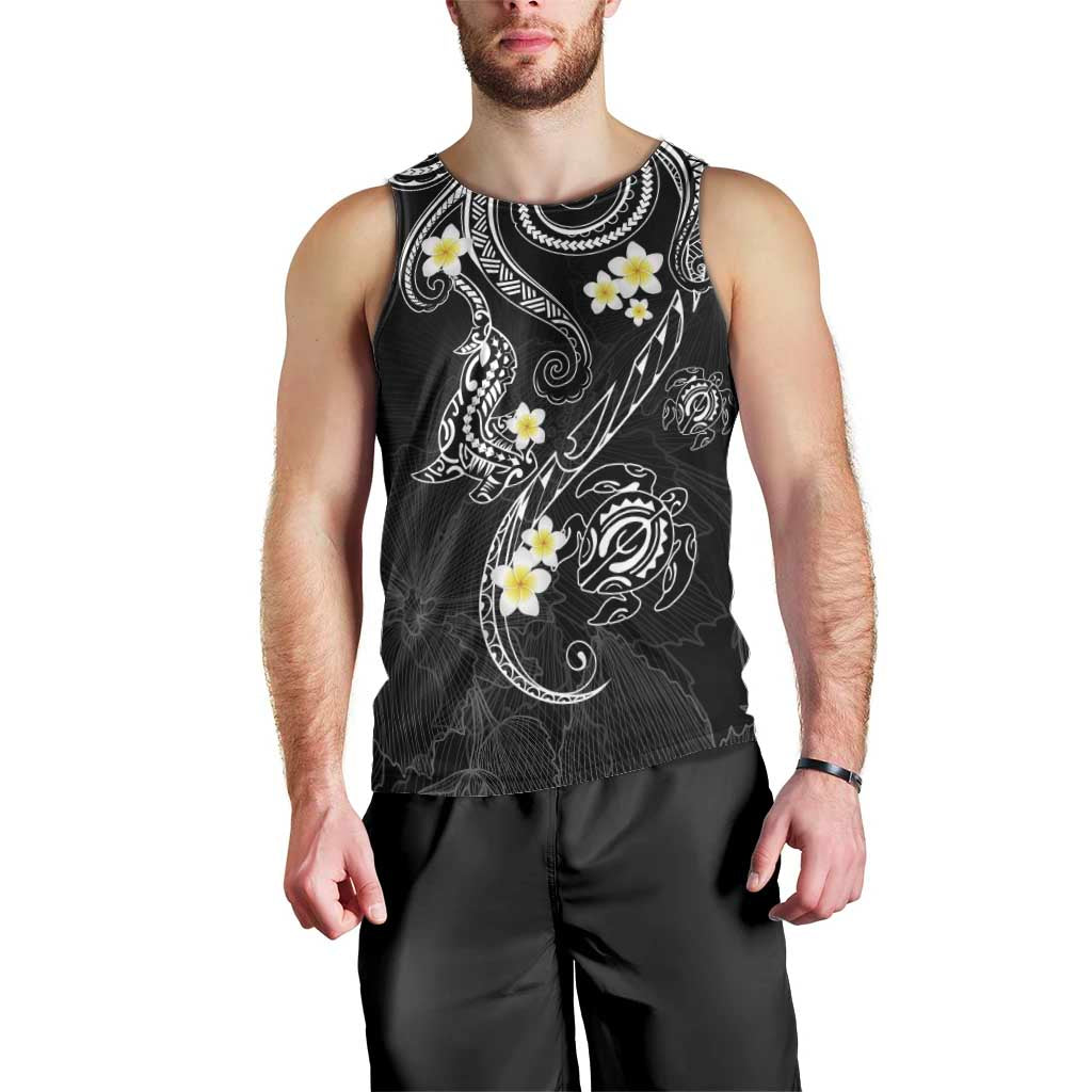 Polynesia Tribal Men Tank Top Tentacles Plumeria LT7 - Polynesian Pride