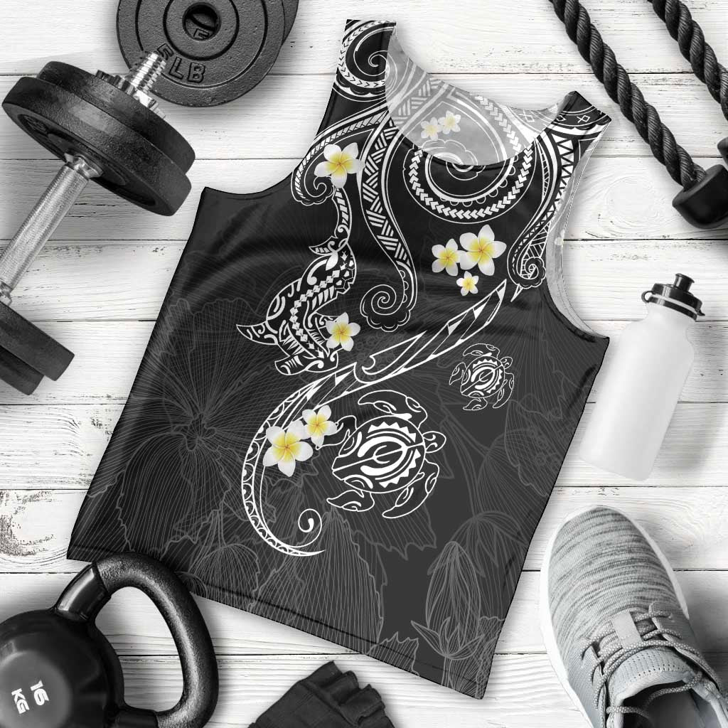 Polynesia Tribal Men Tank Top Tentacles Plumeria LT7 - Polynesian Pride