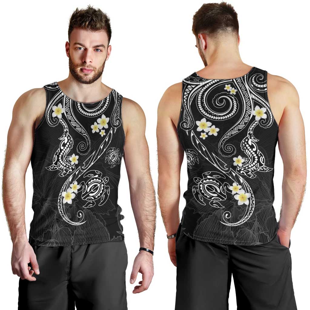 Polynesia Tribal Men Tank Top Tentacles Plumeria LT7 - Polynesian Pride