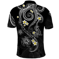 Polynesia Tribal Polo Shirt Tentacles Plumeria LT7 - Polynesian Pride