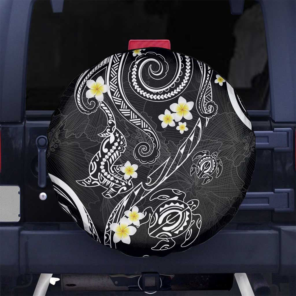 Polynesia Tribal Spare Tire Cover Tentacles Plumeria LT7 - Polynesian Pride