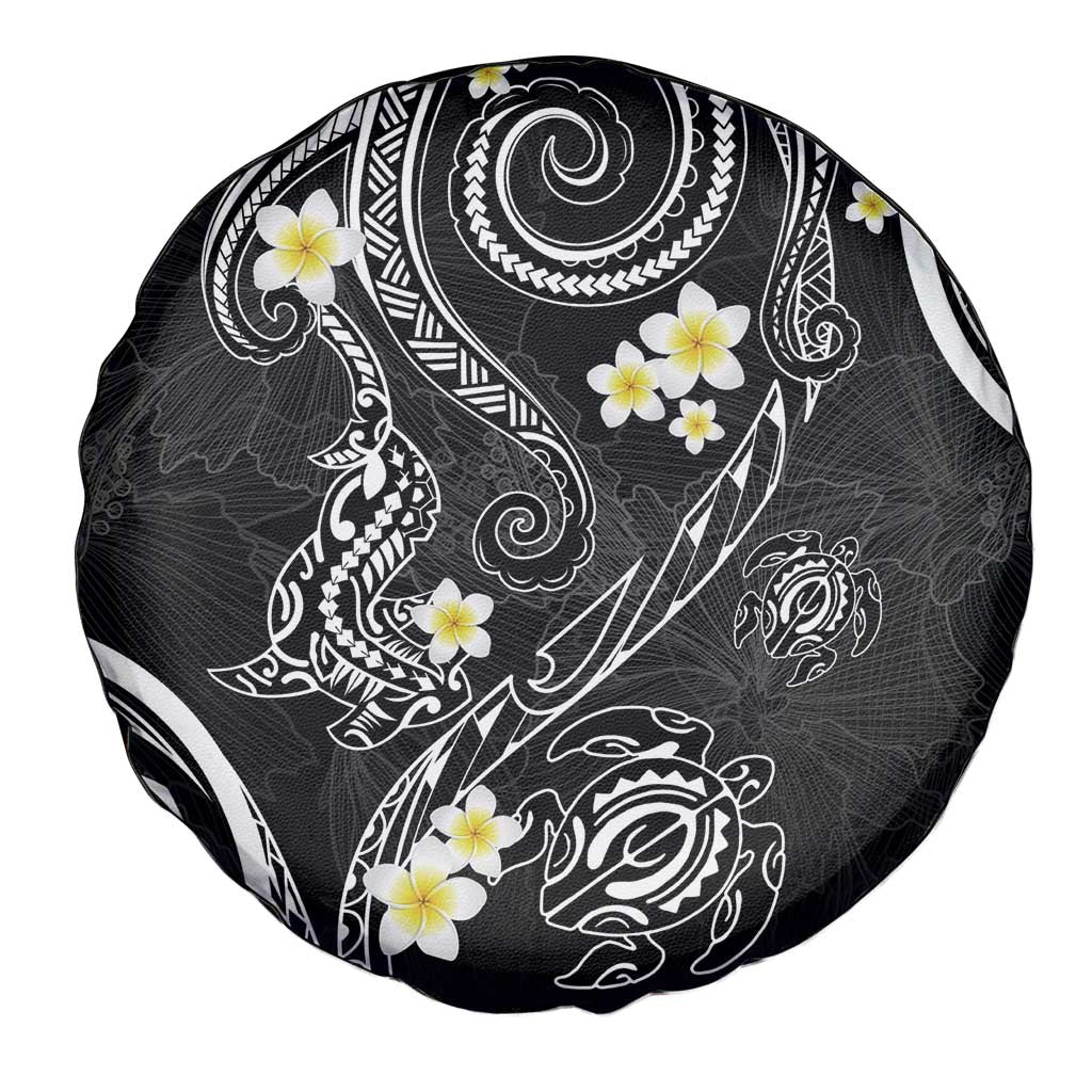 Polynesia Tribal Spare Tire Cover Tentacles Plumeria LT7 - Polynesian Pride