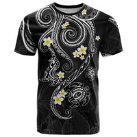 Polynesia Tribal T Shirt Tentacles Plumeria LT7 Black - Polynesian Pride