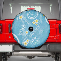 Polynesia Tribal Spare Tire Cover Turquoise Plumeria Tentacles LT7 - Polynesian Pride
