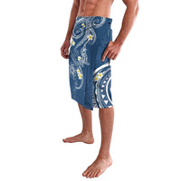 Polynesia Tribal Lavalava Deep Blue Plumeria Tentacles LT7 - Polynesian Pride