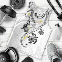 Polynesia Tribal Men Tank Top White Plumeria Tentacles LT7 - Polynesian Pride