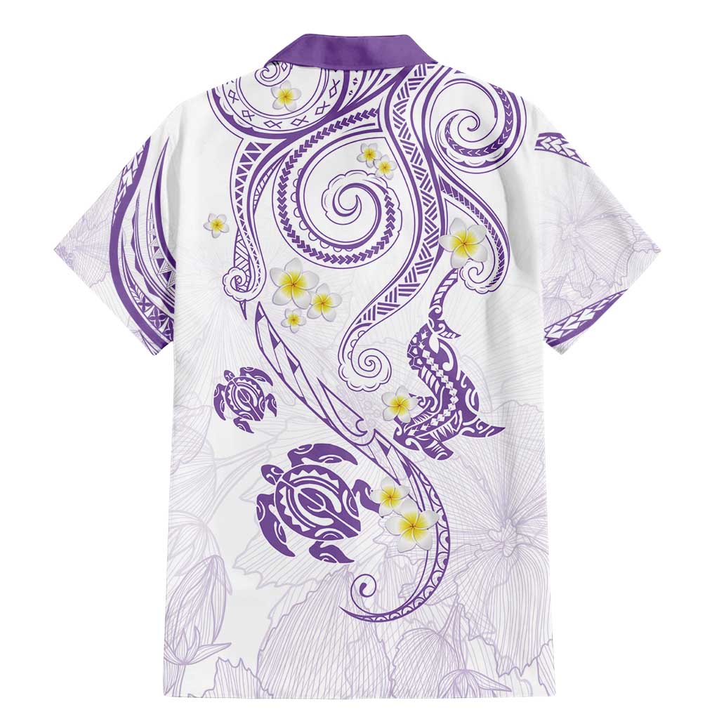 Polynesia Tribal Family Matching Mermaid Dress and Hawaiian Shirt Lilac Plumeria Tentacles LT7 - Polynesian Pride