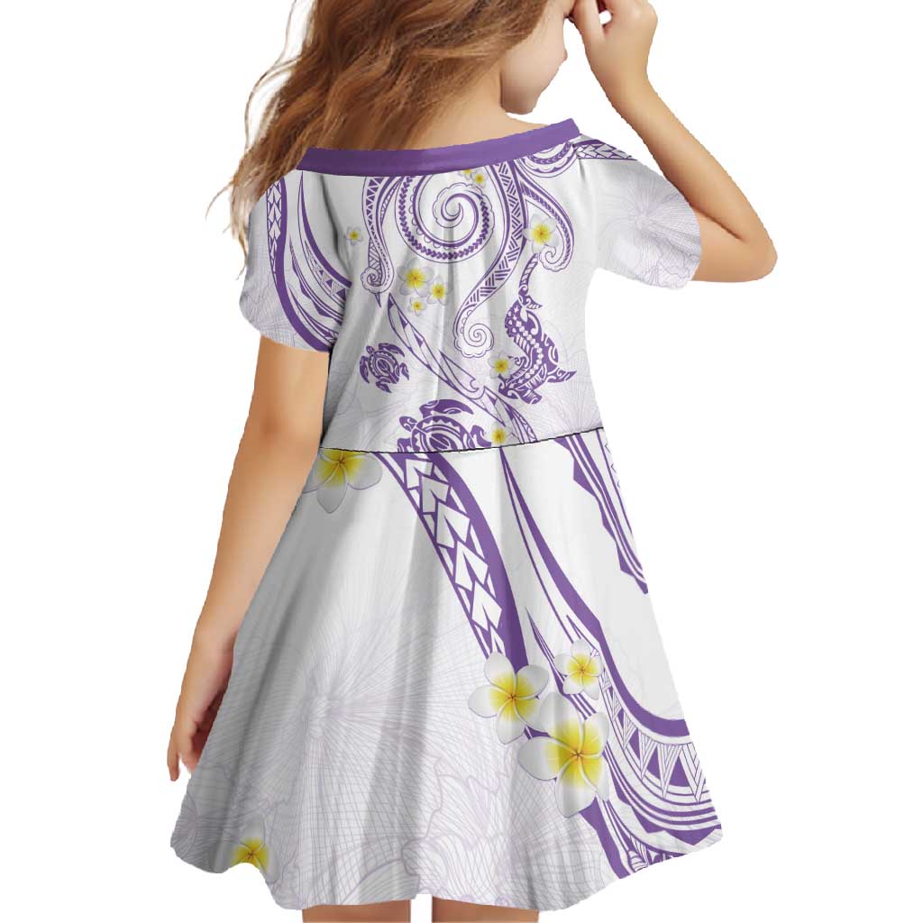 Polynesia Tribal Family Matching Off Shoulder Maxi Dress and Hawaiian Shirt Lilac Plumeria Tentacles LT7 - Polynesian Pride