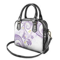 Polynesia Tribal Shoulder Handbag Lilac Plumeria Tentacles LT7 - Polynesian Pride