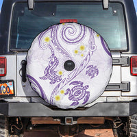 Polynesia Tribal Spare Tire Cover Lilac Plumeria Tentacles LT7 Lilac - Polynesian Pride