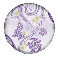 Polynesia Tribal Spare Tire Cover Lilac Plumeria Tentacles LT7 - Polynesian Pride
