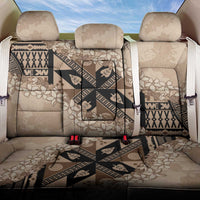 Bula Fiji Plumeria Tagimoucia Salusalu Beige Back Car Seat Cover Kaiviti Masi LT7 One Size Beige - Polynesian Pride