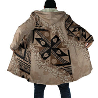 Bula Fiji Plumeria Tagimoucia Salusalu Beige Cloak Kaiviti Masi LT7 - Polynesian Pride
