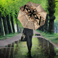 Bula Fiji Plumeria Tagimoucia Salusalu Beige Umbrella Kaiviti Masi LT7 - Polynesian Pride