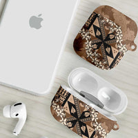 Bula Fiji Plumeria Tagimoucia Salusalu Mocha AirPods Case Kaiviti Masi LT7 - Polynesian Pride