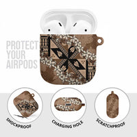 Bula Fiji Plumeria Tagimoucia Salusalu Mocha AirPods Case Kaiviti Masi LT7 - Polynesian Pride
