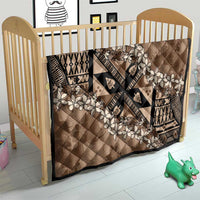 Bula Fiji Plumeria Tagimoucia Salusalu Mocha Quilt Kaiviti Masi LT7 - Polynesian Pride