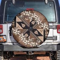 Bula Fiji Plumeria Tagimoucia Salusalu Mocha Spare Tire Cover Kaiviti Masi LT7 Mocha - Polynesian Pride