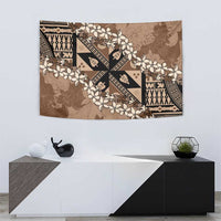 Bula Fiji Plumeria Tagimoucia Salusalu Mocha Tapestry Kaiviti Masi LT7 - Polynesian Pride