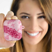 Bula Fiji Plumeria Tagimoucia Salusalu Pink AirPods Case Kaiviti Masi LT7 - Polynesian Pride