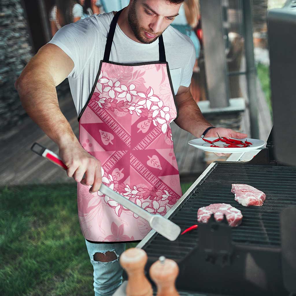 Bula Fiji Plumeria Tagimoucia Salusalu Pink Apron Kaiviti Masi LT7 - Polynesian Pride