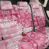 Bula Fiji Plumeria Tagimoucia Salusalu Pink Back Car Seat Cover Kaiviti Masi LT7 - Polynesian Pride
